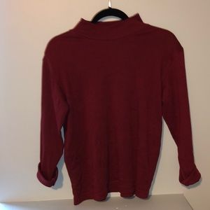 Vintage Red High Neck Shirt